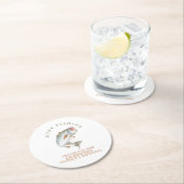 Fischerei Runder Pappuntersetzer (Vor Ort)