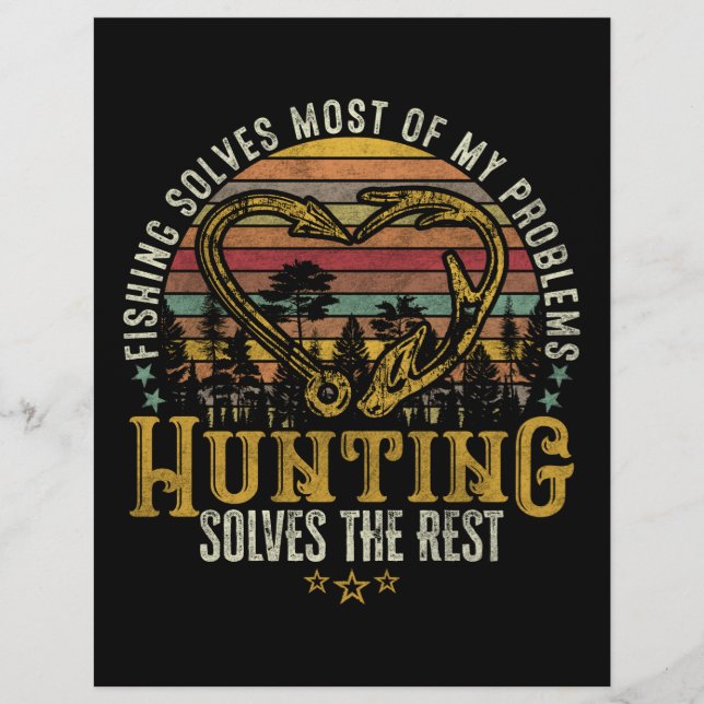 Fischerei & Schattenjäger Antlerelch, Hirschjagd Briefbogen (Vorderseite)