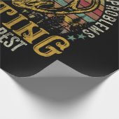 Fischerei & Schattenjäger Antlerelch, Hirschjagd Geschenkpapier (Ecke)