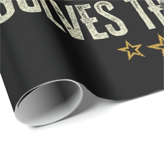 Fischerei & Schattenjäger Antlerelch, Hirschjagd Geschenkpapier (Rolleneckpunkt)