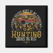 Fischerei & Schattenjäger Antlerelch, Hirschjagd Magnet (Vorne)