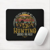 Fischerei & Schattenjäger Antlerelch, Hirschjagd Mousepad (Mit Mouse)