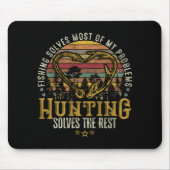 Fischerei & Schattenjäger Antlerelch, Hirschjagd Mousepad (Vorne)