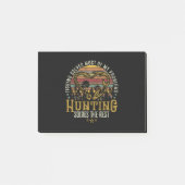 Fischerei & Schattenjäger Antlerelch, Hirschjagd Post-it Klebezettel (Vorderseite)