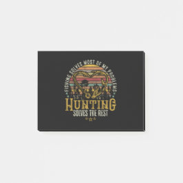 Fischerei & Schattenjäger Antlerelch, Hirschjagd Post-it Klebezettel