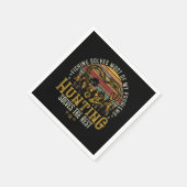 Fischerei & Schattenjäger Antlerelch, Hirschjagd Serviette (Ecke)
