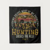 Fischerei & Schattenjäger Antlerelch, Hirschjagd Wandteppich (Vorderseite)