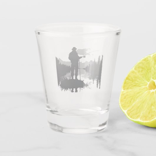 Fischerei Schnapsglas (Rückseite)