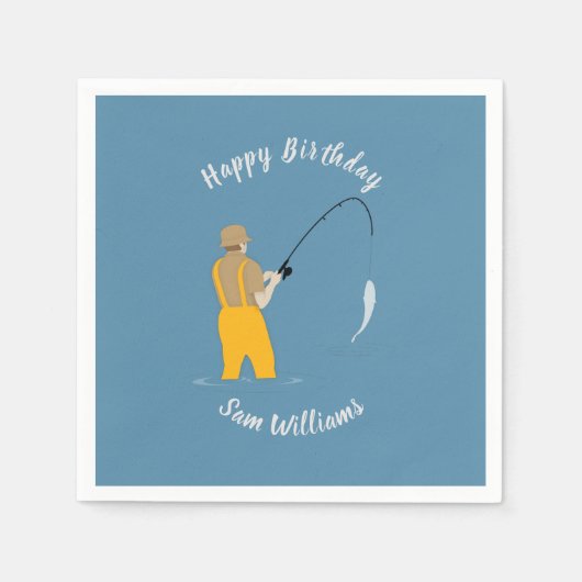 Fischerei Serviette (Vorderseite)