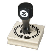 Fischerei-Silhouette-Markenlogo Gummistempel (Stempel)