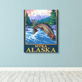 Fischerei - Sitka, Alaska Leinwanddruck (Insitu (Holzboden))