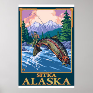 Fischerei - Sitka, Alaska Poster