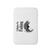 Fischerei statt Fisch Badematte (Vorderseite Vertikal)