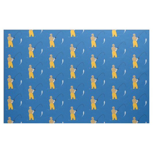 Fischerei Stoff (Fat Quarter (45,7 x 55,9 cm))