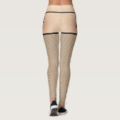 Fischerei-Strümpfe und Leopard-Skin-Leggings Leggings (Rückseite)