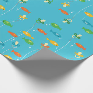 Fischerei Theme Babydusche für Fischer Geschenkpapier