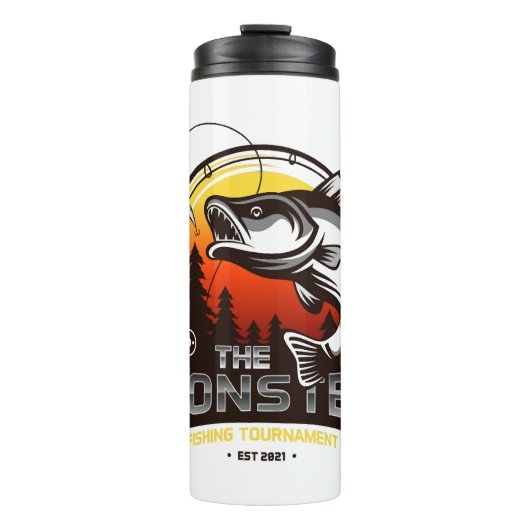 Fischerei-Turnier Thermosbecher (Vorderseite)