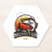 Fischerei-Turnier Untersetzer (Vorderseite)