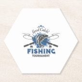 Fischerei-Turnier Untersetzer (Vorderseite)