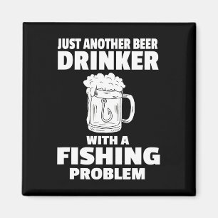 Fischerei und Bierfrische trinken Fischer Party Hu Magnet