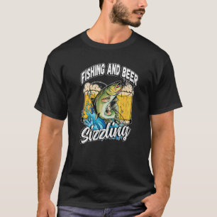 Fischerei und Biergröße Fischfang Sprichwort F T-Shirt