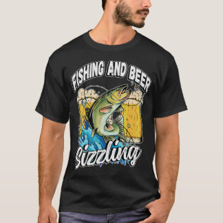 Fischerei und Biergröße Fischfang Sprichwort F T-Shirt