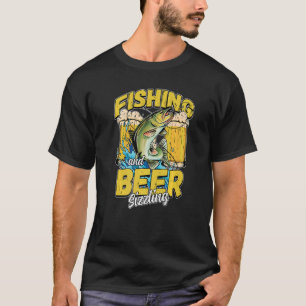 Fischerei und Biergröße Fischfang Sprichwort F T-Shirt