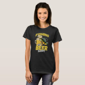 Fischerei und Biergröße Fischfang Sprichwort F T-Shirt (Vorne ganz)