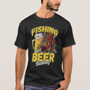 Fischerei und Biergröße Fischfang Sprichwort F T-Shirt