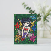 "Fischerei und Blume" Postkarte (Stehend Vorderseite)