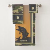Fischerei und Camouflage Badhandtuch Set (Insitu)