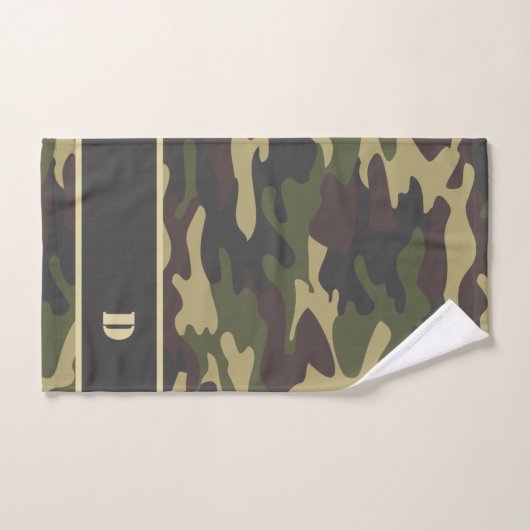 Fischerei und Camouflage Badhandtuch Set (Handtuch)