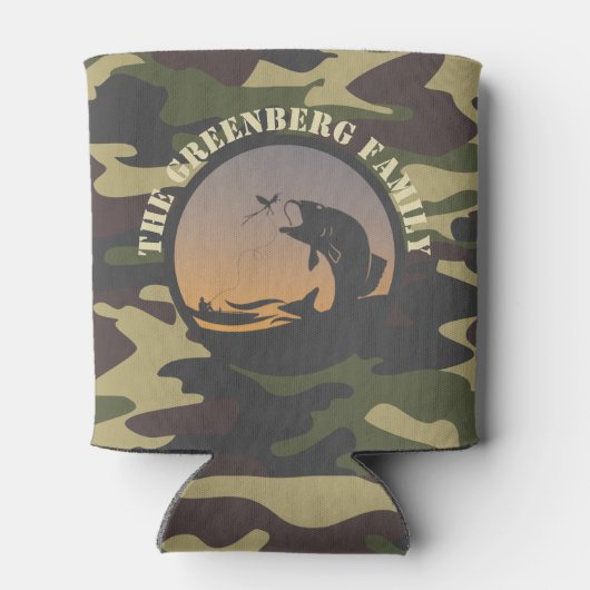 Fischerei und Camouflage Dosenkühler (Rückseite)