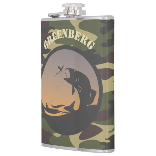 Fischerei und Camouflage Flachmann (Links)