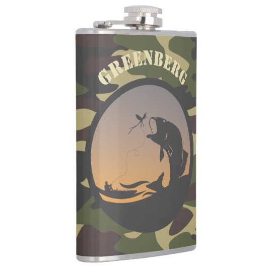 Fischerei und Camouflage Flachmann (Rechts)