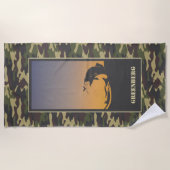 Fischerei und Camouflage Strandtuch (Vorderseite)