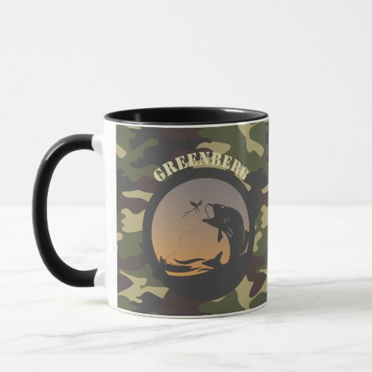 Fischerei und Camouflage Tasse (Links)