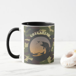 Fischerei und Camouflage Tasse