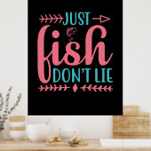 Fischerei und Fischerei Poster (Küche)