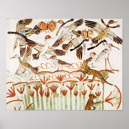 Fischerei und Fowling in den Sümpfen Poster (Vorne)