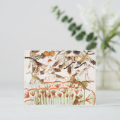 Fischerei und Fowling in den Sümpfen Postkarte (Stehend Vorderseite)