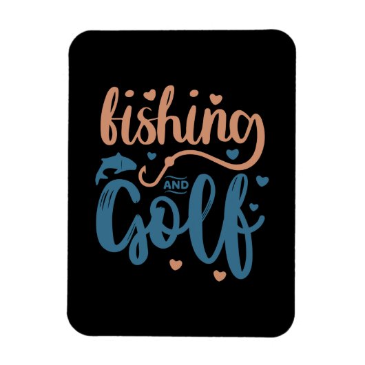 Fischerei und Golf Magnet (Vertikal)