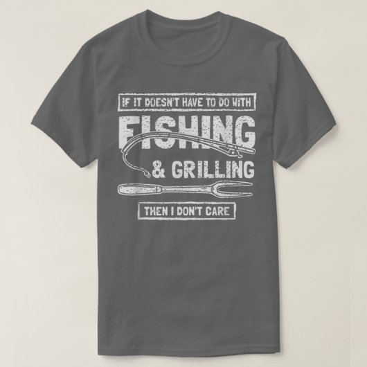 Fischerei und Grillen unter der Sonne 1173 T-Shirt (Design vorne)