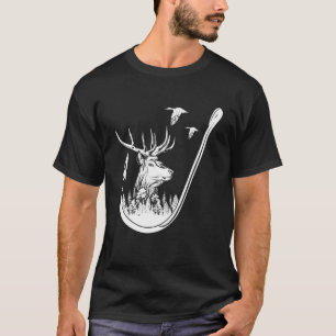 Fischerei und Jagd auf Rehe und Enten Kunst T-Shirt
