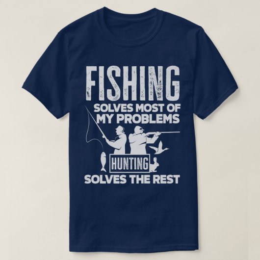 Fischerei und Jagd Fischerei T-Shirt (Design vorne)