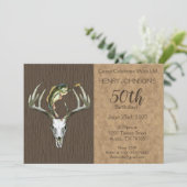 Fischerei und Jagd Thema 50. Geburtstag Einladung (Stehend Vorderseite)