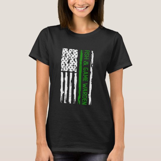 Fischerei- und Jagdaufseher T-Shirt (Vorderseite)