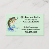 Fischerei Visitenkarte (Vorderseite)