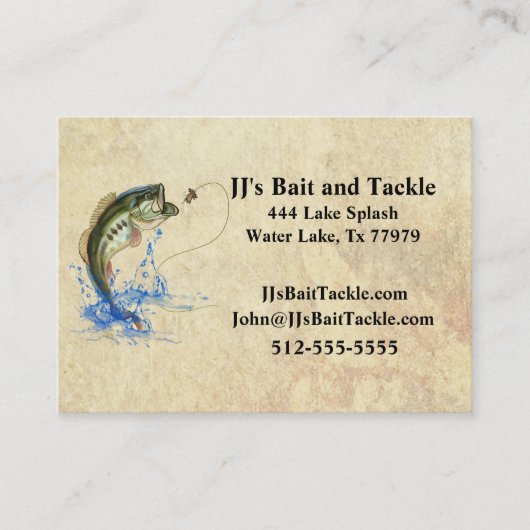Fischerei Visitenkarte (Vorderseite)