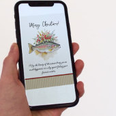 Fischerei-Weihnachtseinladungen
